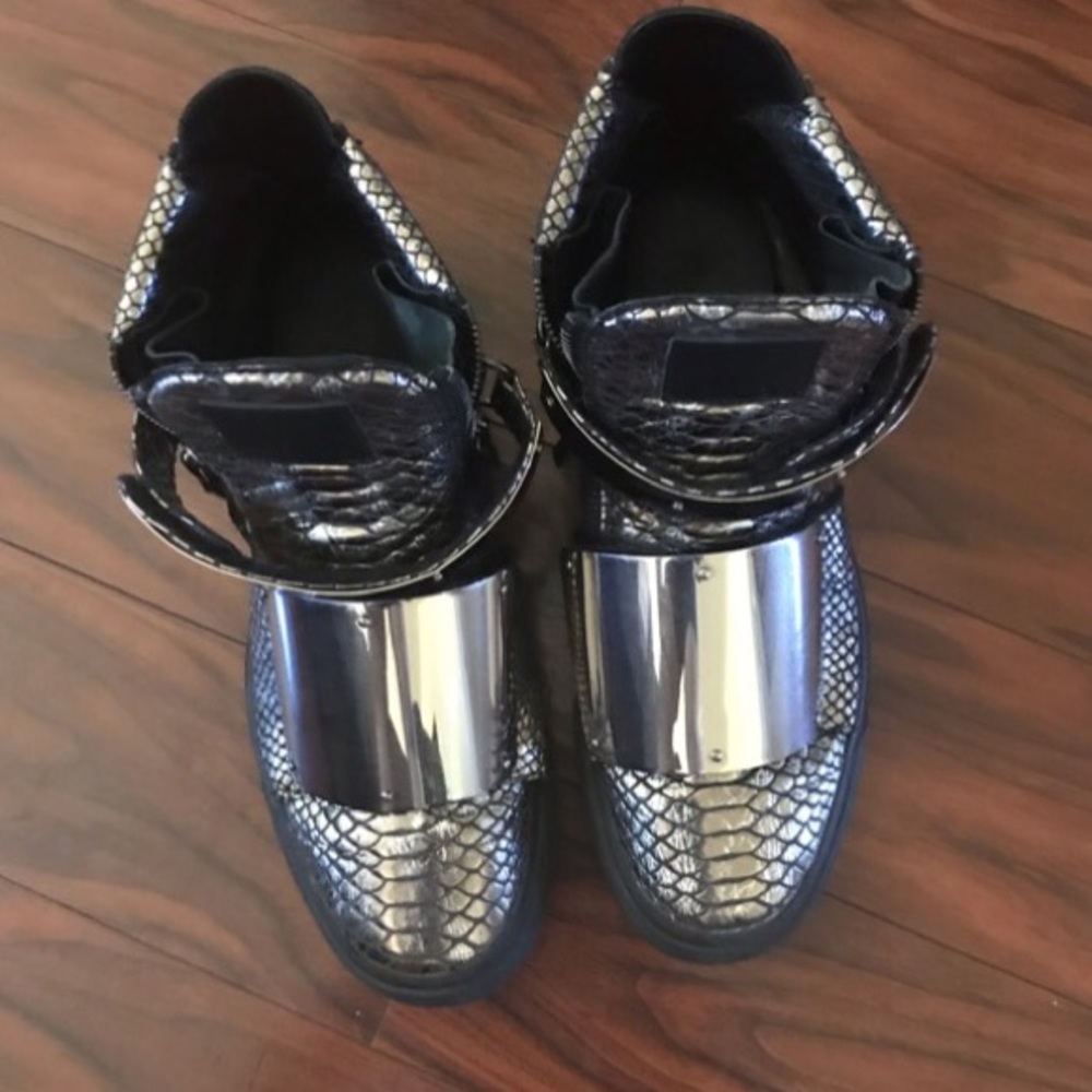 Black And Silver Python Giuseppe Zanotti Sneakers - image 2